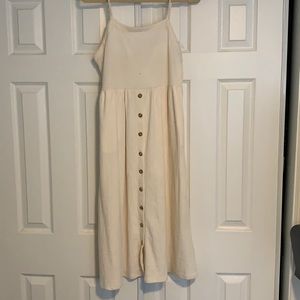 Cream midi dress